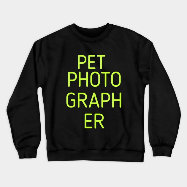 Pet Photographer Squares Crewneck Sweatshirt by Z And Z